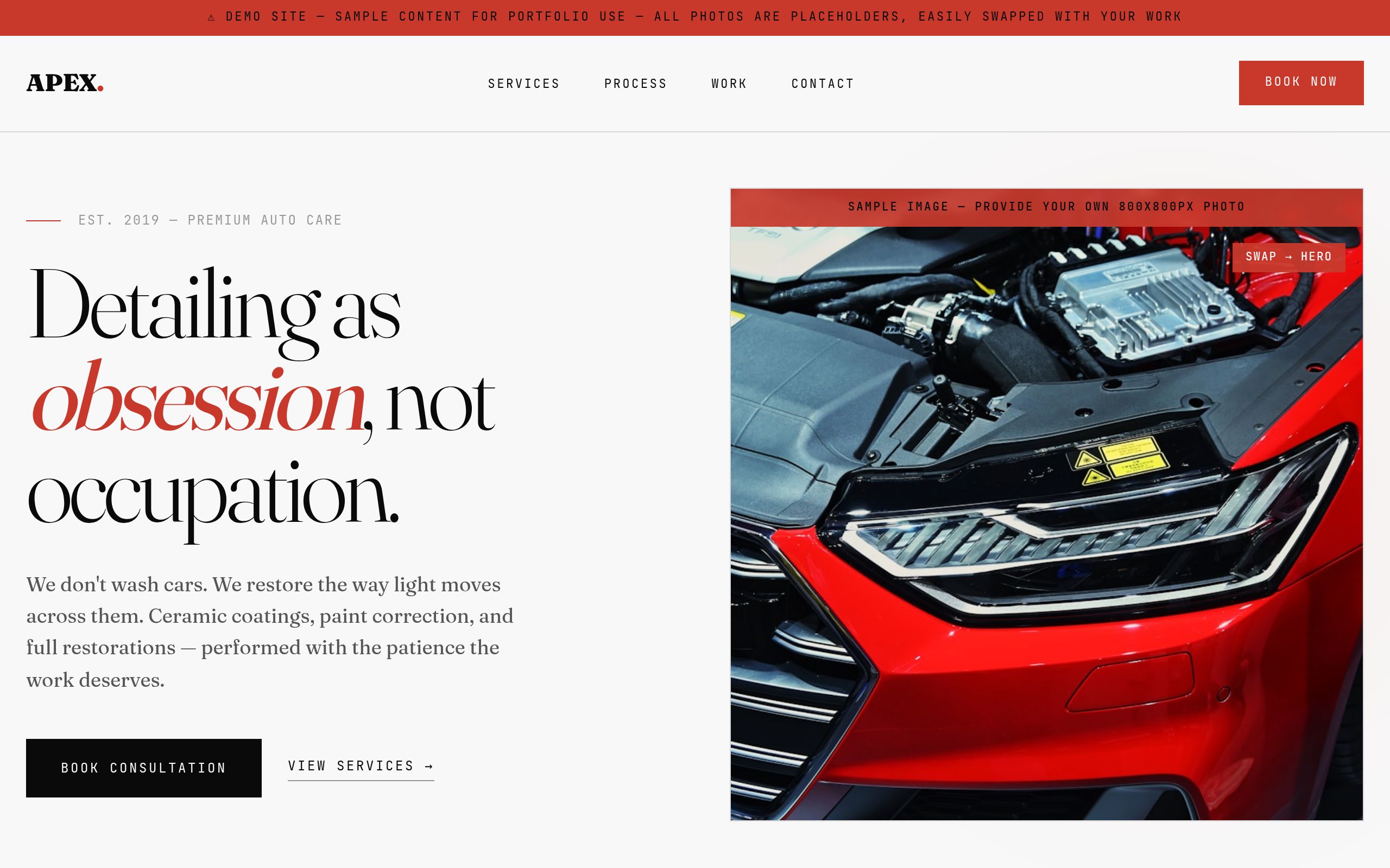 Car Detailers-2 website preview
