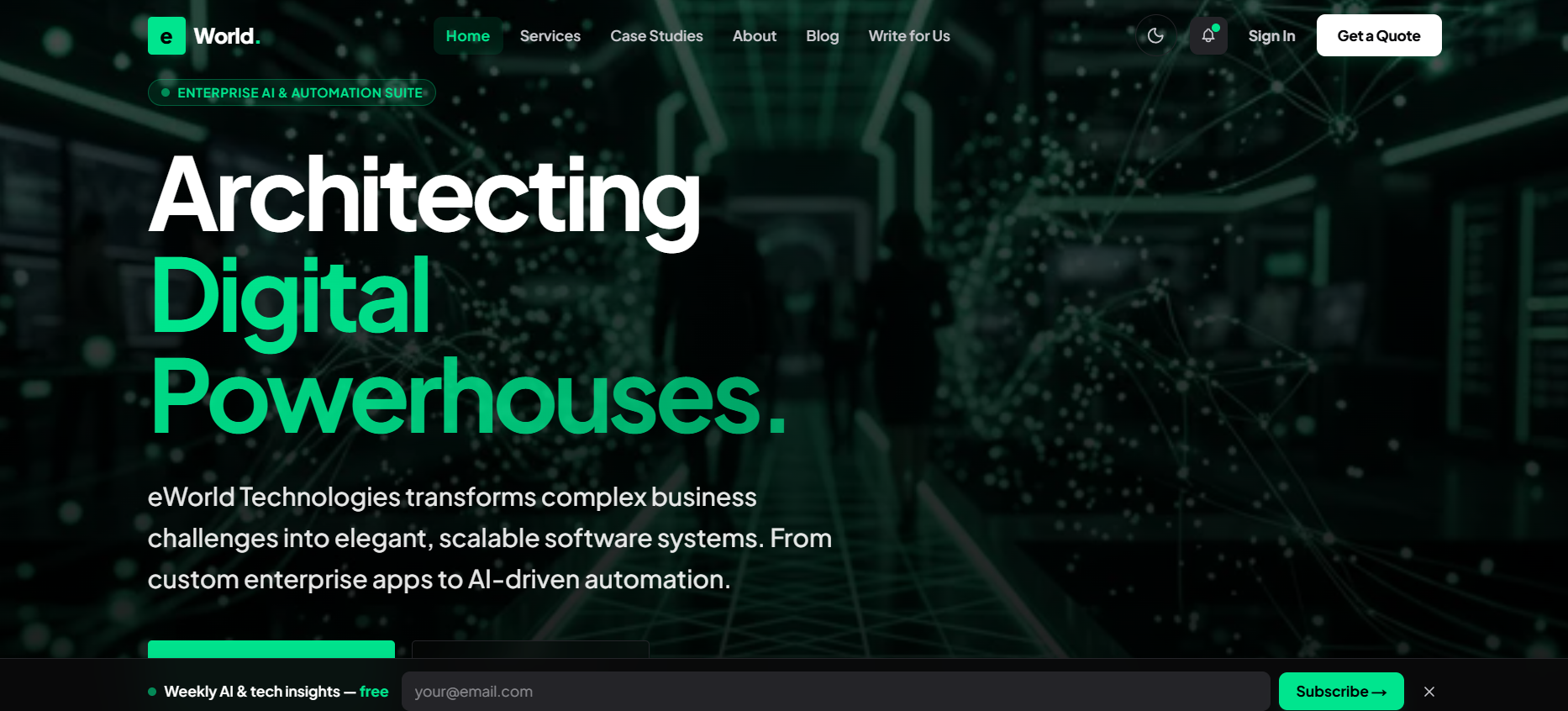 eWorld Technologies live website