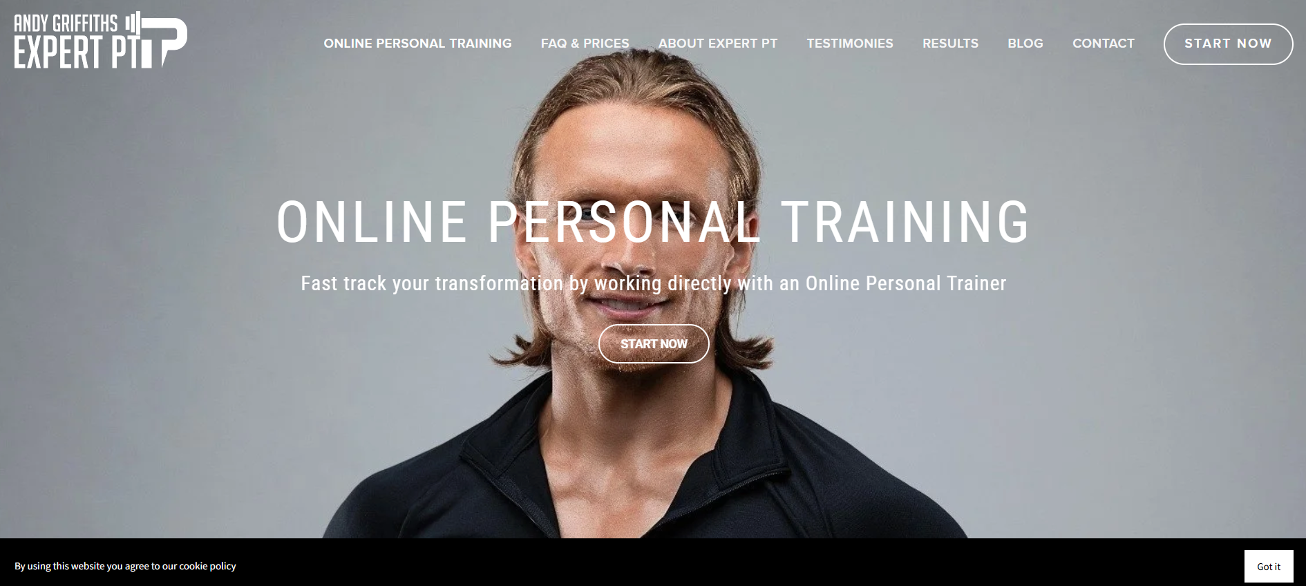 Personal trainer website